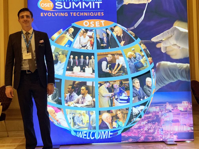 Dr. Roman lectures on multimodal pain management at the Orthopaedic Summit of Evolving Techniques, Las Vegas, NV